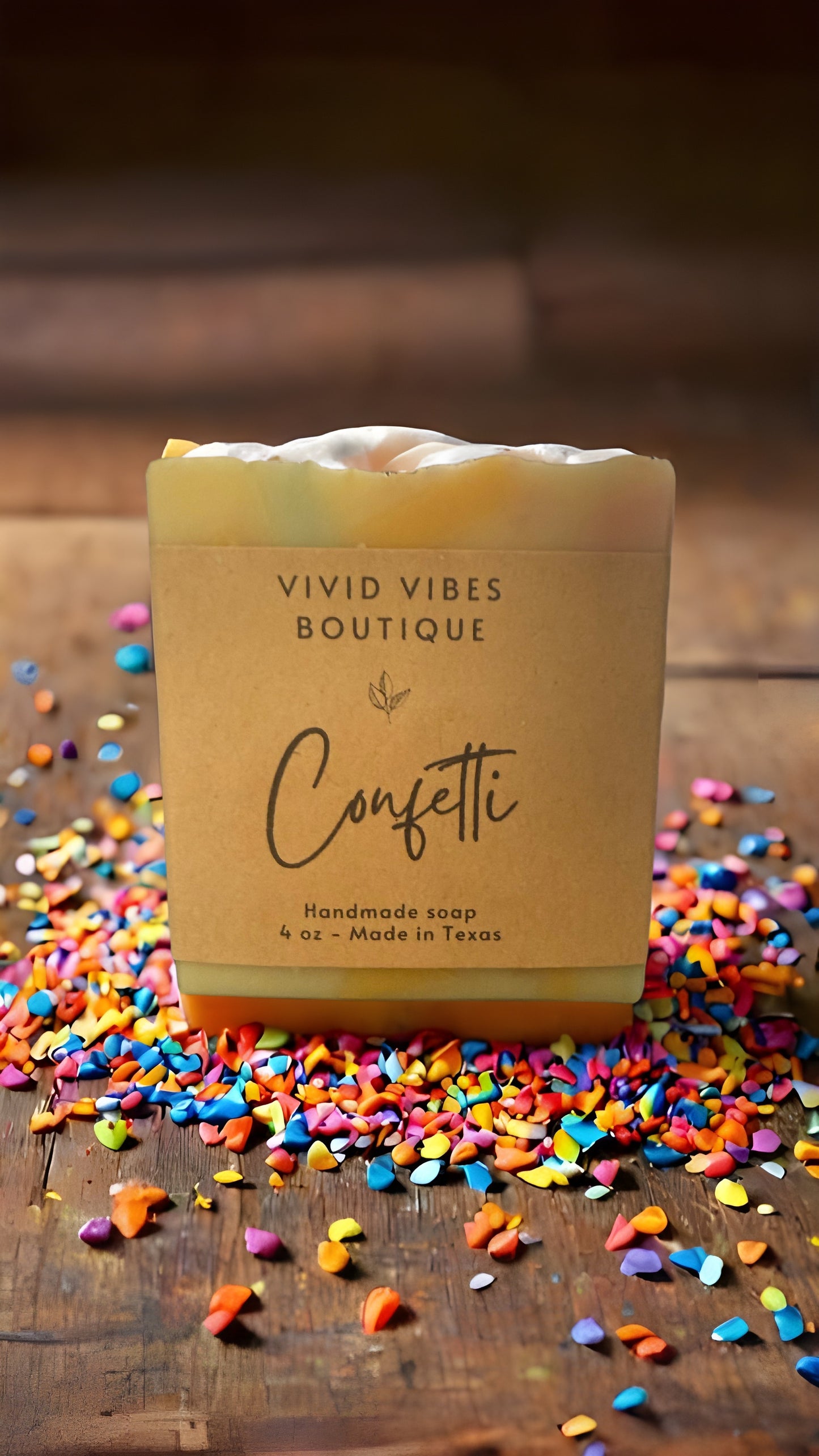 Confetti All Natural Soap Bar 4 Oz