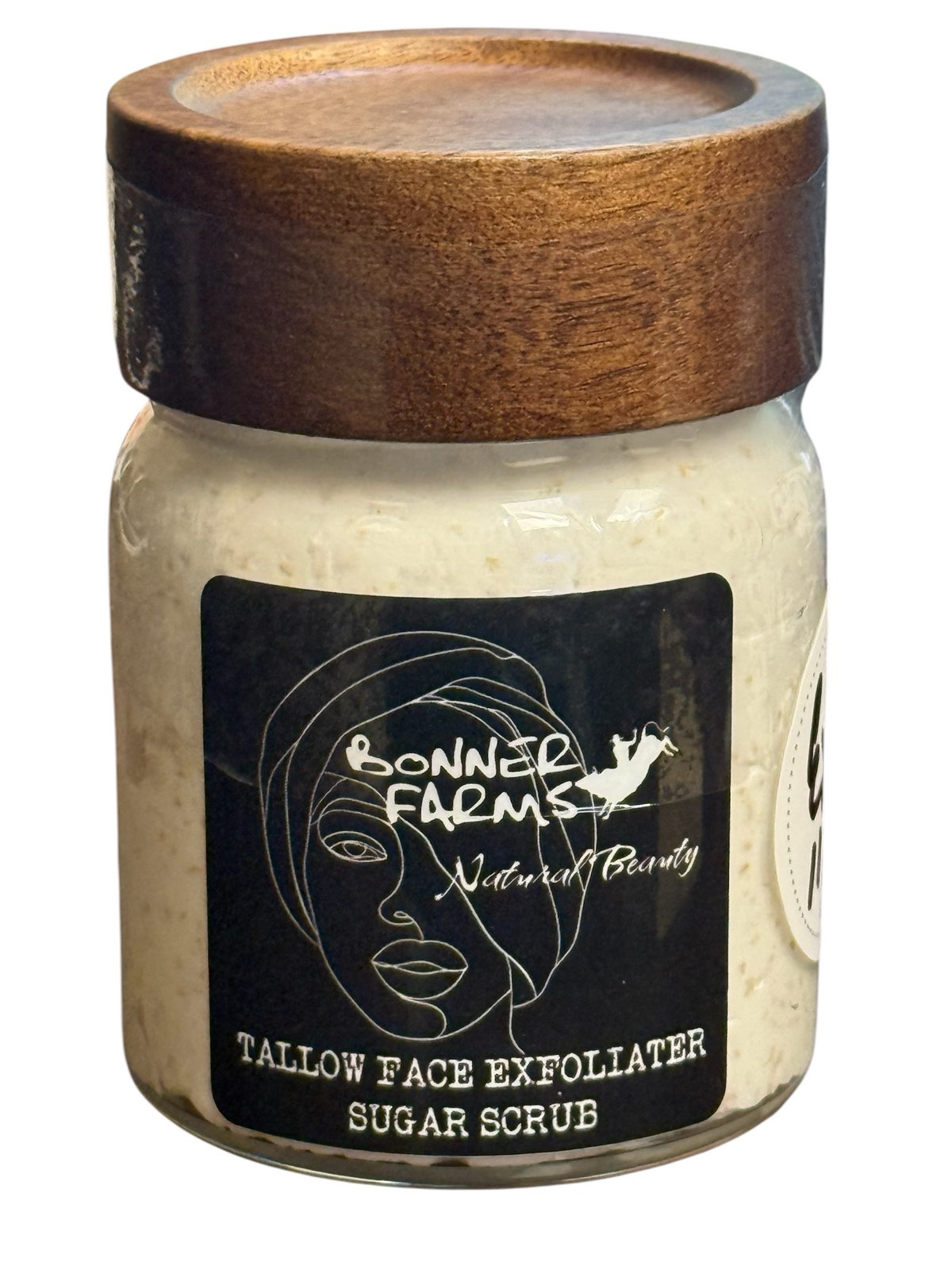Tallow Face Exfoliator Sugar Scrub 5 Oz. Organic Lemon