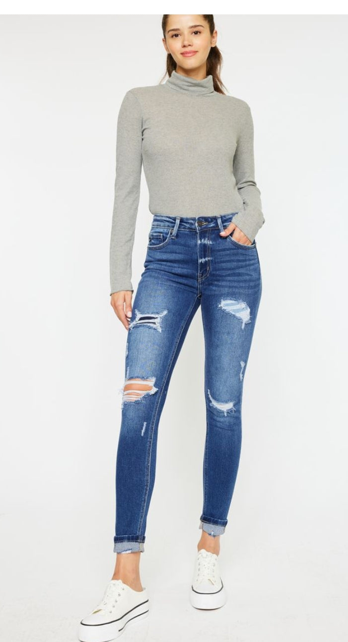 KANCAN HIGH RISE ANKLE SKINNY JEANS