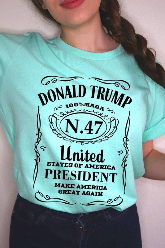 Donald Trump USA President 47 Maga Graphic Plus T