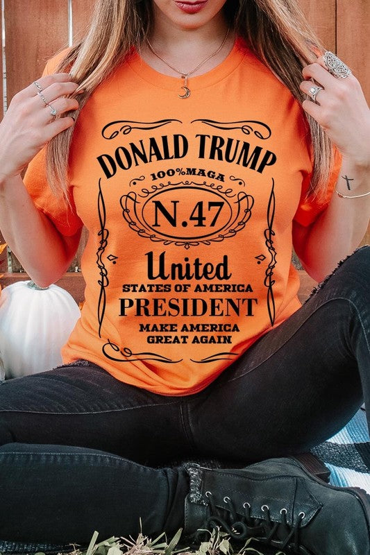 Donald Trump USA President 47 Maga Graphic Plus T