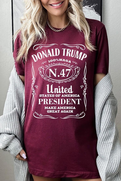 Donald Trump USA President 47 Maga Graphic Plus T