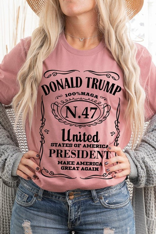 Donald Trump USA President 47 Maga Graphic Plus T