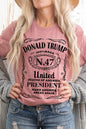 Donald Trump USA President 47 Maga Graphic Plus T