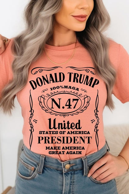 Donald Trump USA President 47 Maga Graphic Plus T