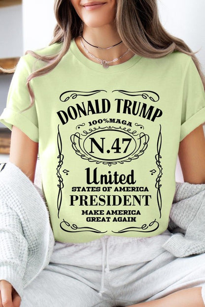 Donald Trump USA President 47 Maga Graphic Plus T