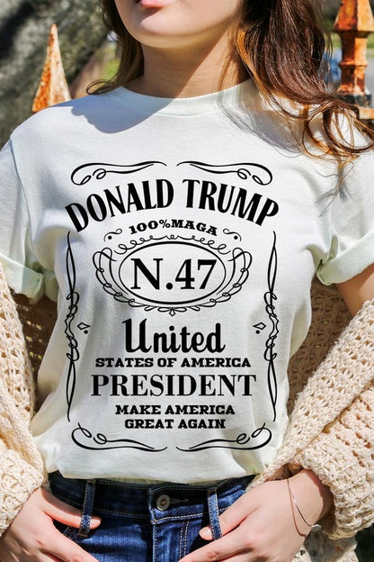 Donald Trump USA President 47 Maga Graphic Plus T