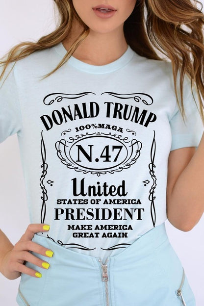 Donald Trump USA President 47 Maga Graphic Plus T