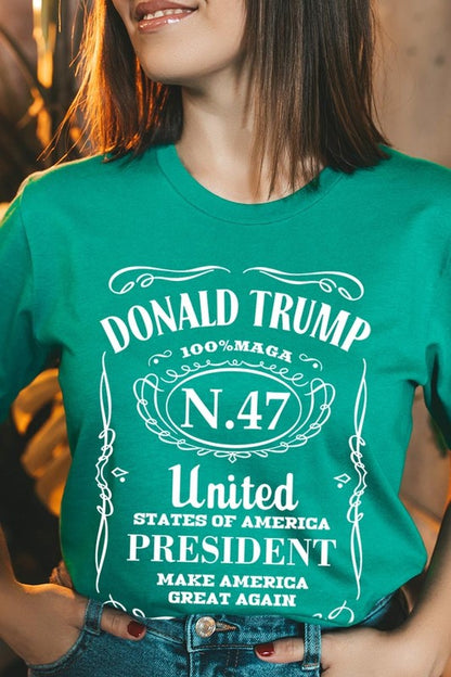 Donald Trump USA President 47 Maga Graphic Plus T