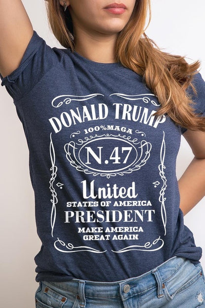 Donald Trump USA President 47 Maga Graphic Plus T