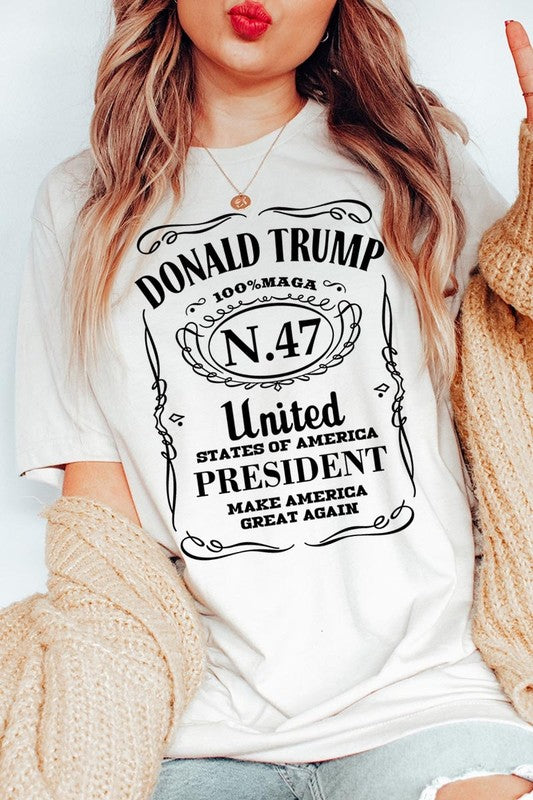 Donald Trump USA President 47 Maga Graphic Plus T