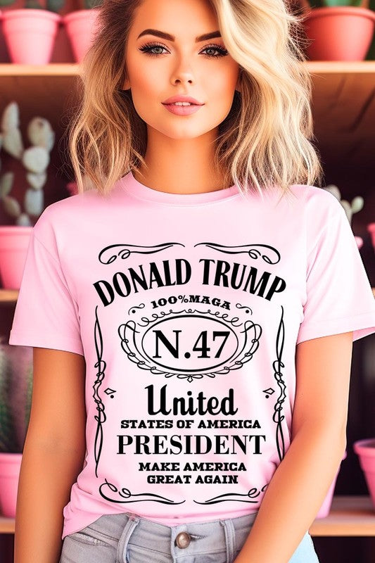 Donald Trump USA President 47 Maga Graphic Plus T