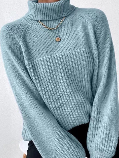 Knit turtleneck sweater