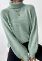 Knit turtleneck sweater