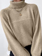 Knit turtleneck sweater