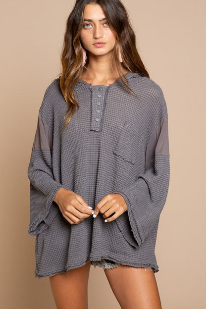 Bell Sleeve Oversized Fit Sweater Top