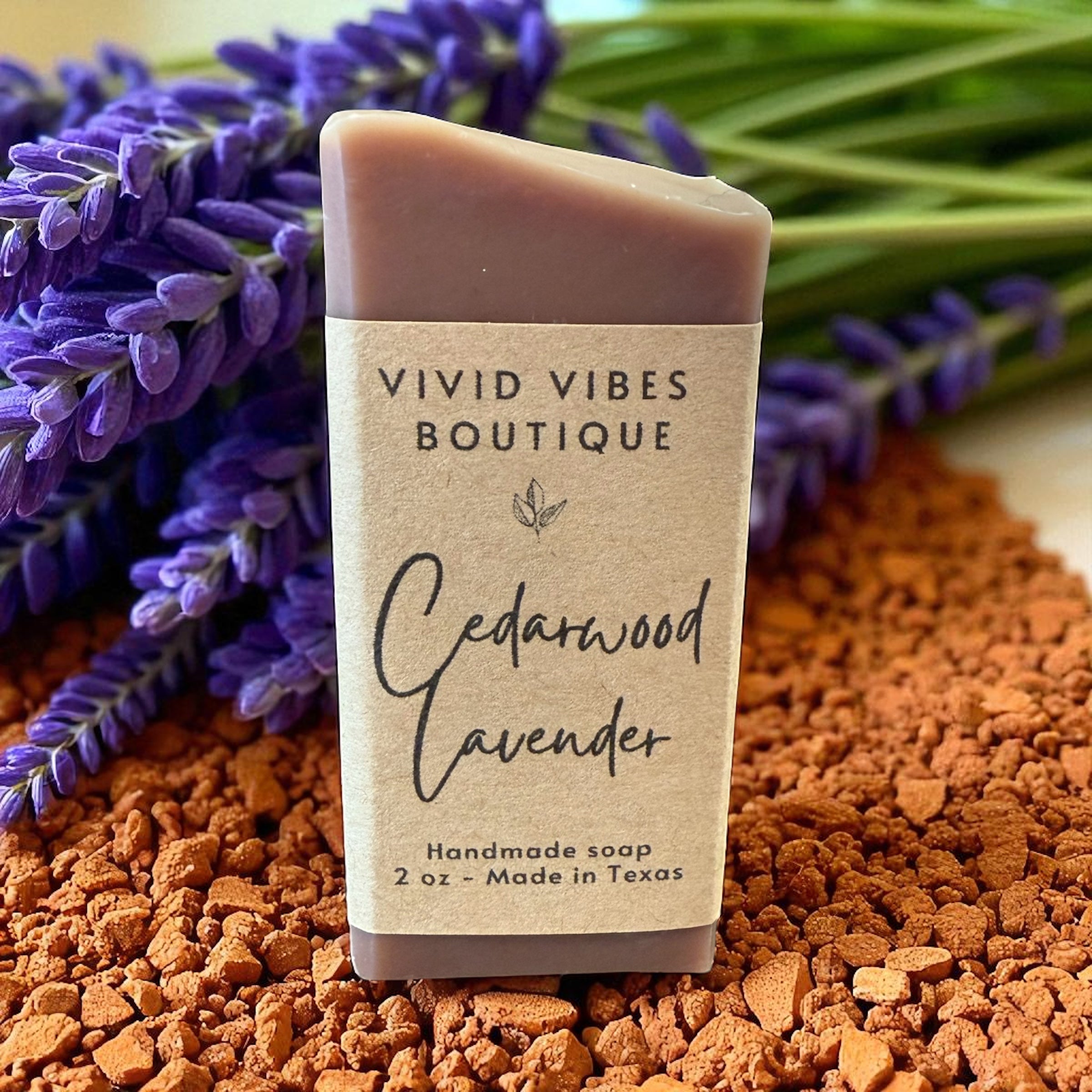Cedarwood Lavender All Natural Soap 2 Oz