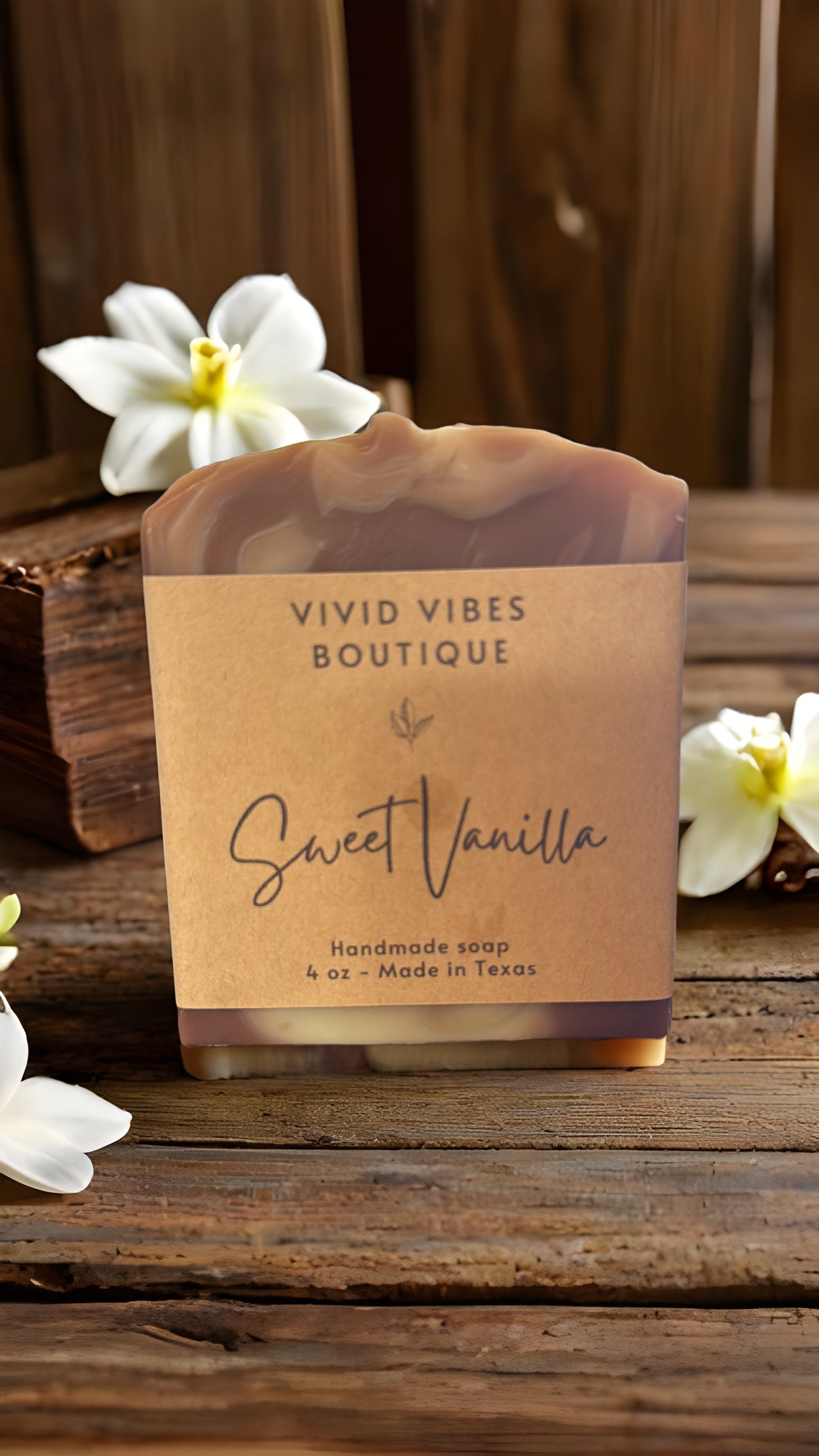 Sweet Vanilla All Natural Soap Bar 4 Oz