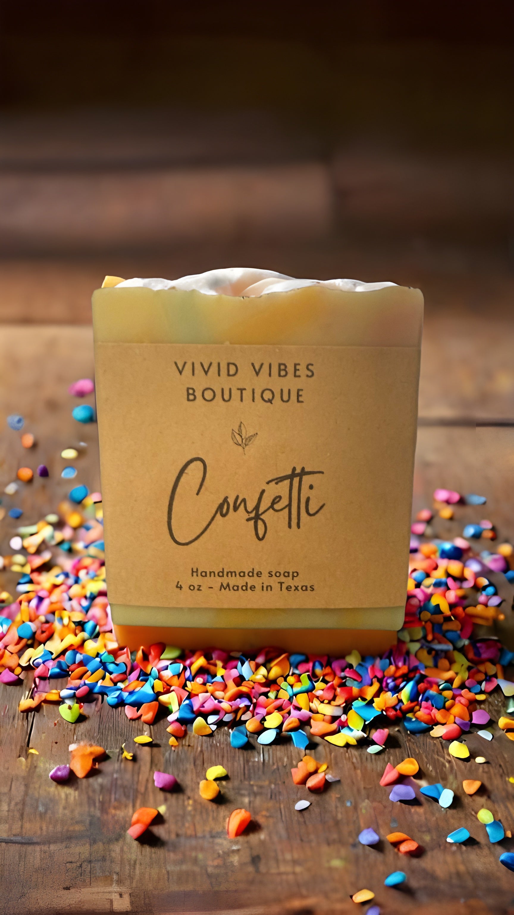 Confetti All Natural Soap Bar 4 Oz