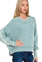 Dusty Teal Oversized Sweater