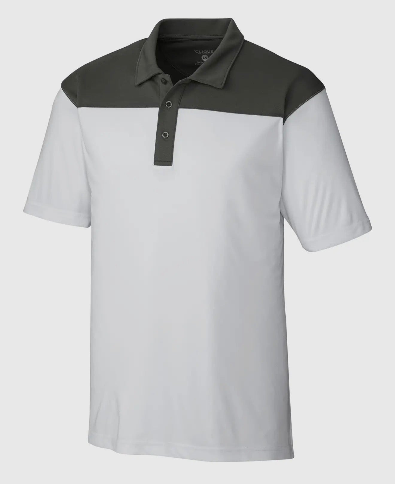 White & Grey Mens Polo