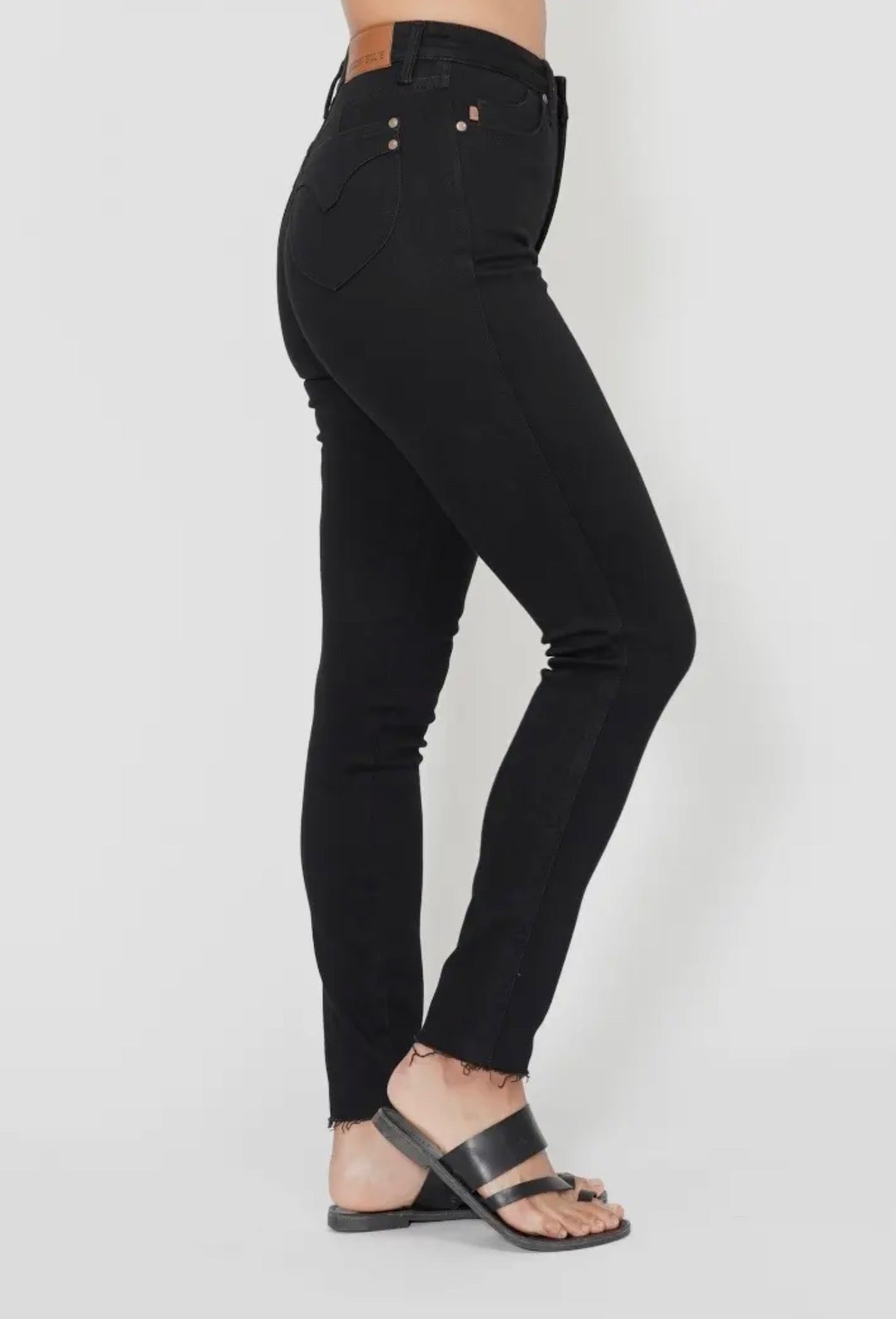 Judy Blue High Waisted Tummy Control Black Skinny
