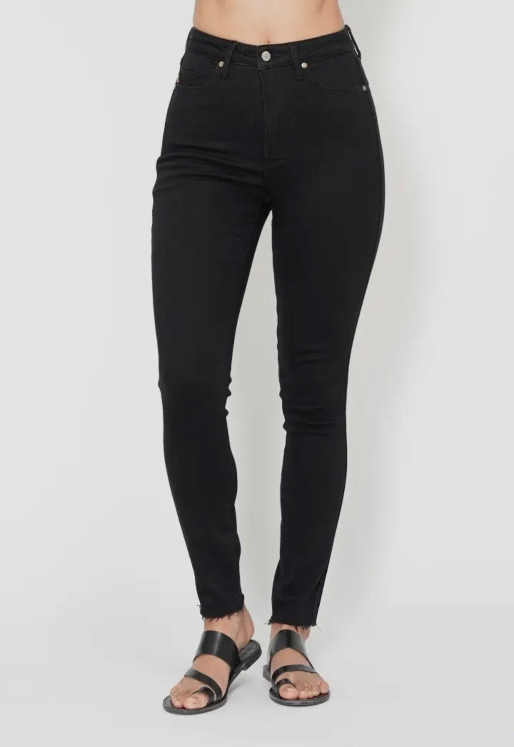 Judy Blue High Waisted Tummy Control Black Skinny