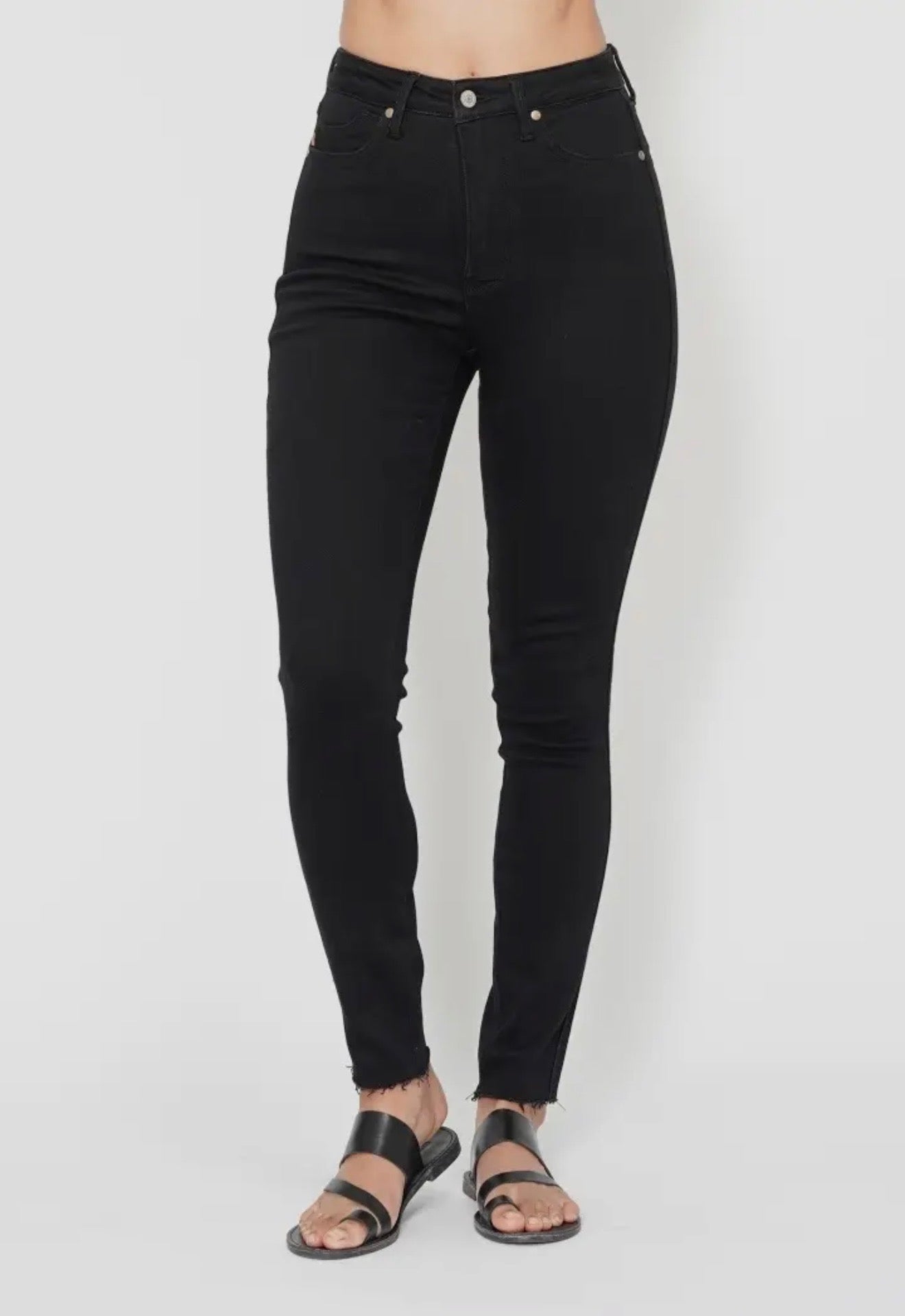 Judy Blue High Waisted Tummy Control Black Skinny