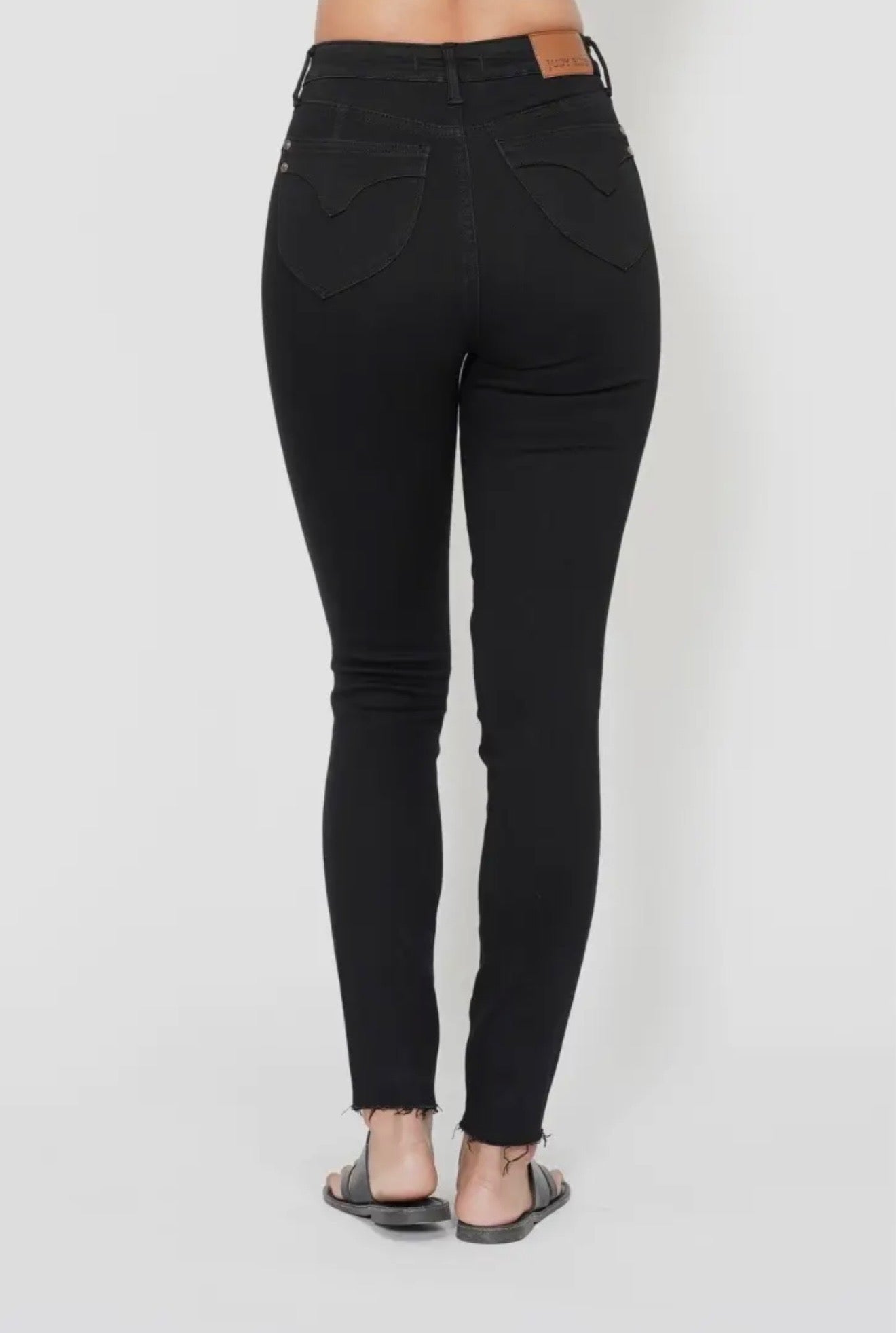 Judy Blue High Waisted Tummy Control Black Skinny