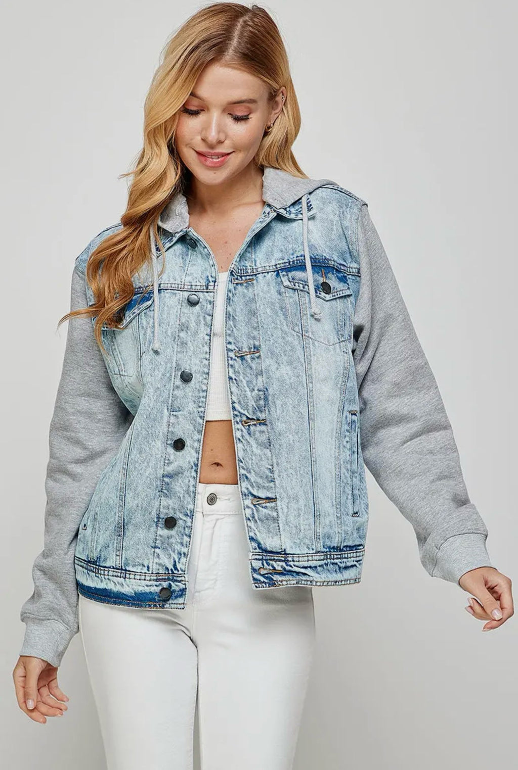 Denim Hoodie Jacket