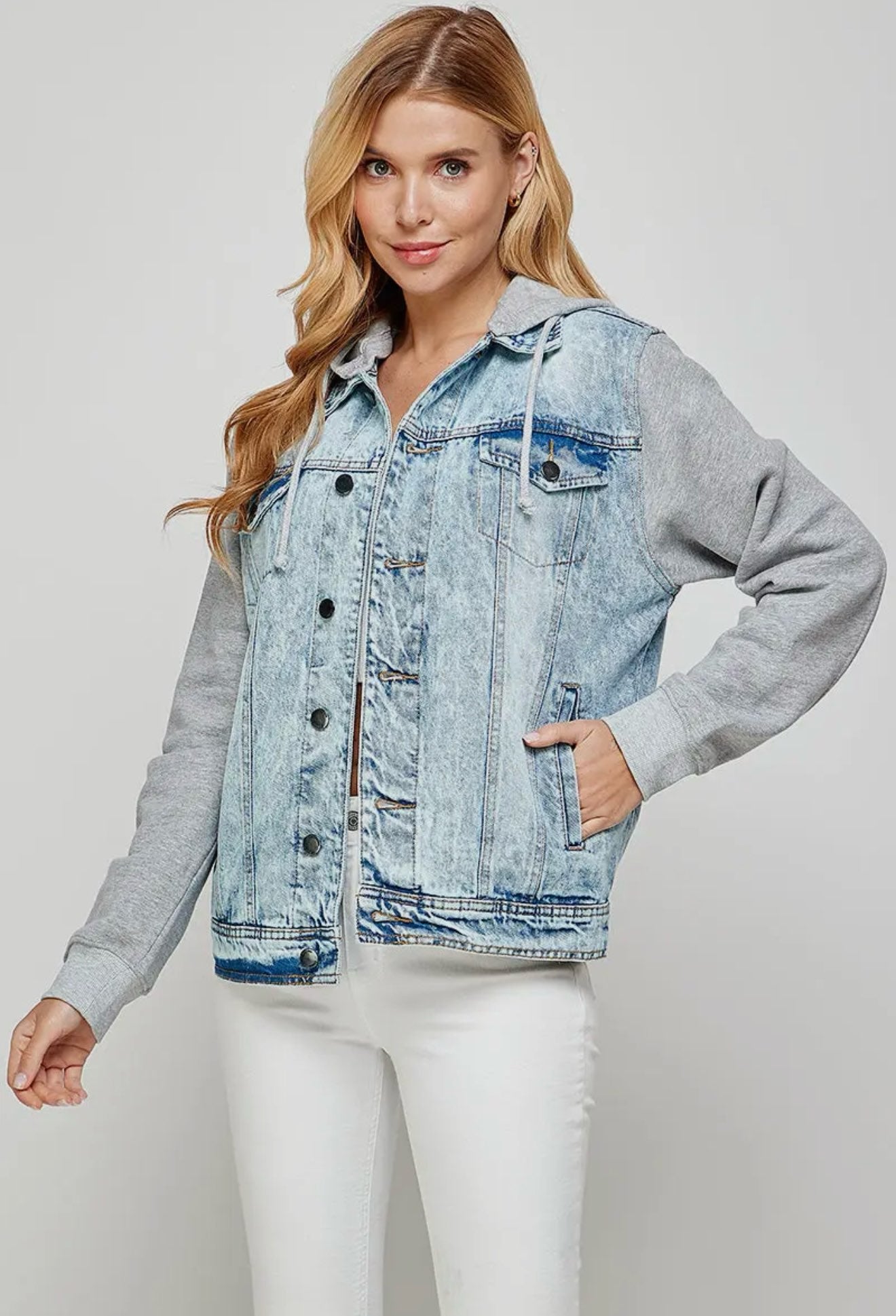 Denim Hoodie Jacket
