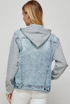 Denim Hoodie Jacket