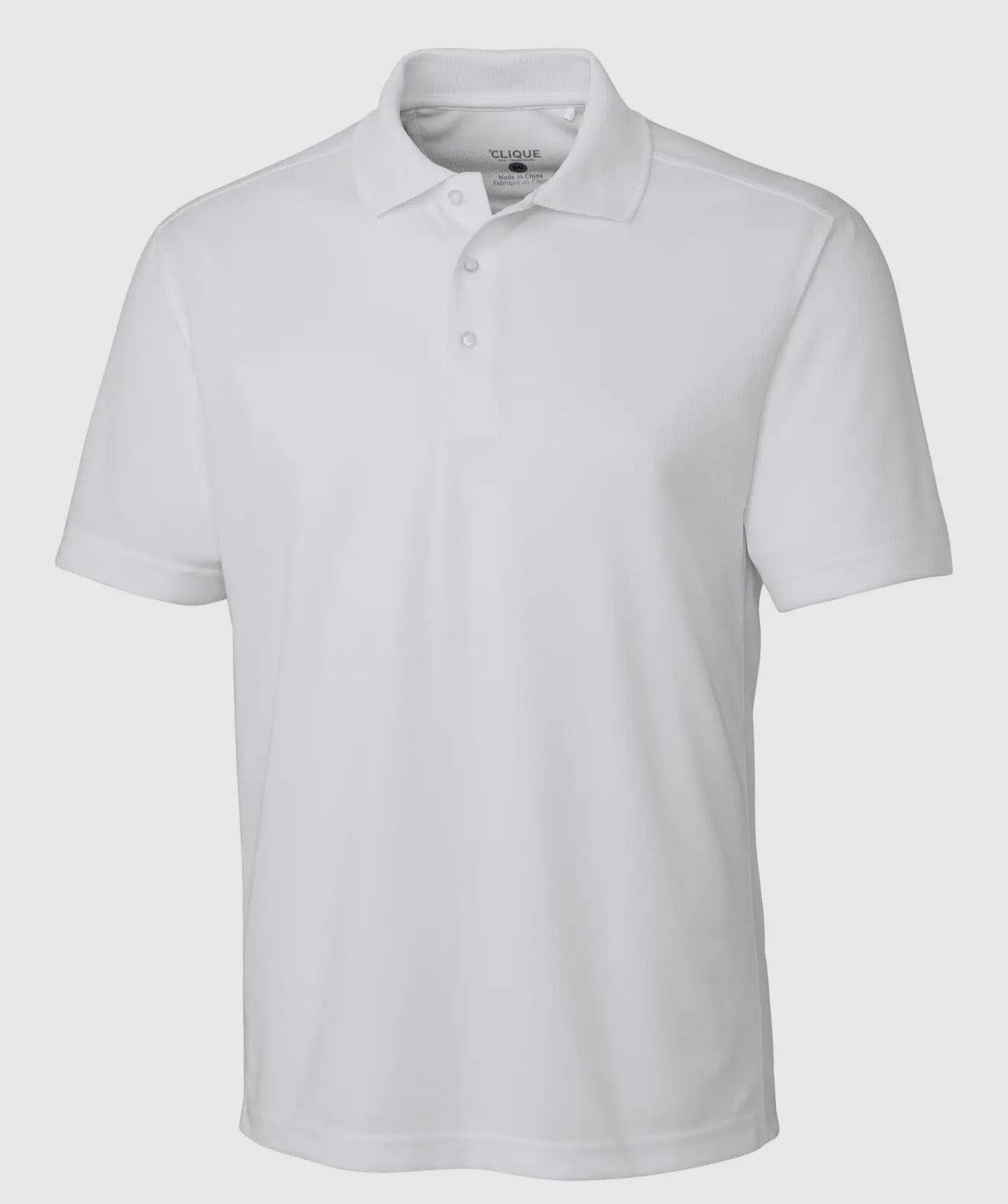 Clique All White Mens Polo