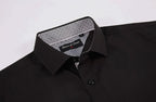 Calvetti Mens Black Button Dress Shirt