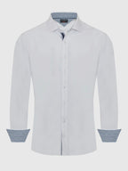Calvetti Mens White Button Dress Shirt