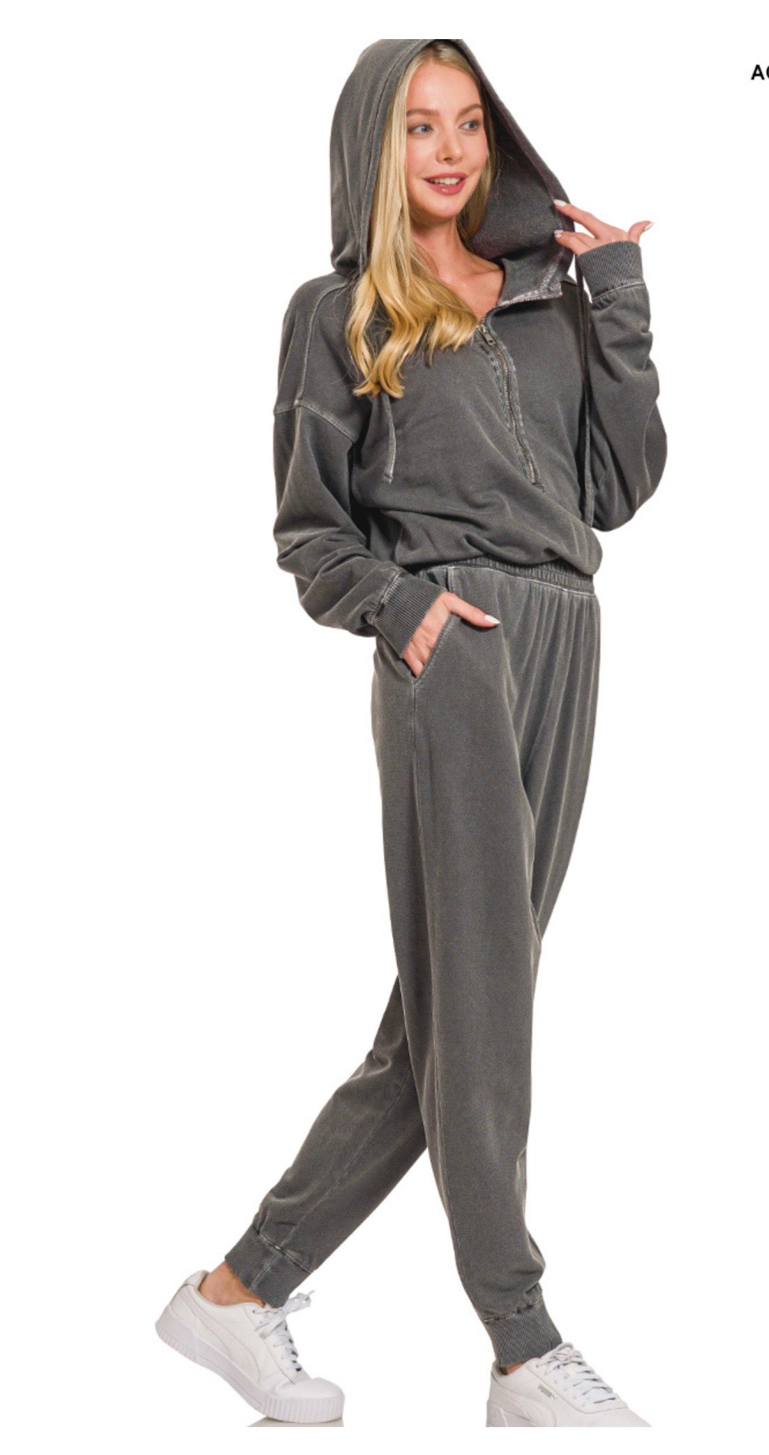 Grey One Piece Jumper Set