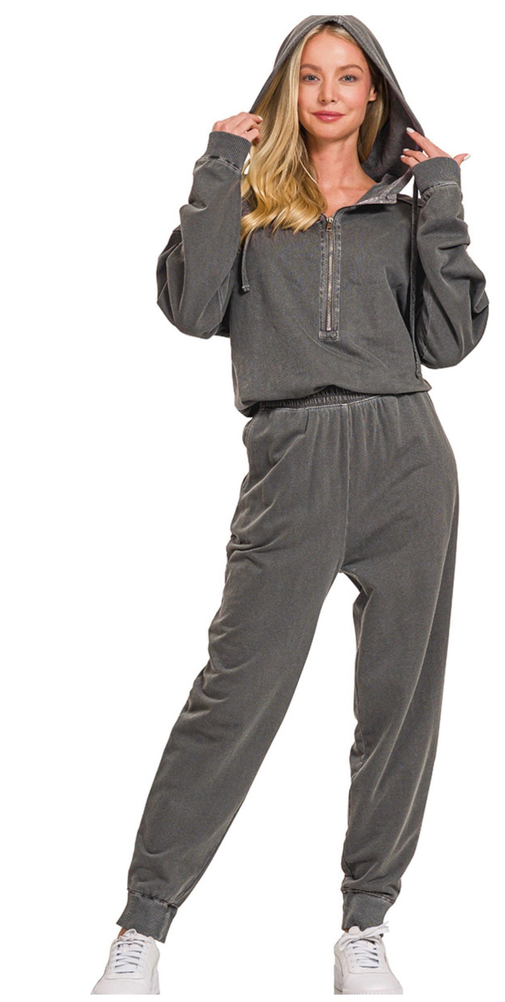Grey One Piece Jumper Set