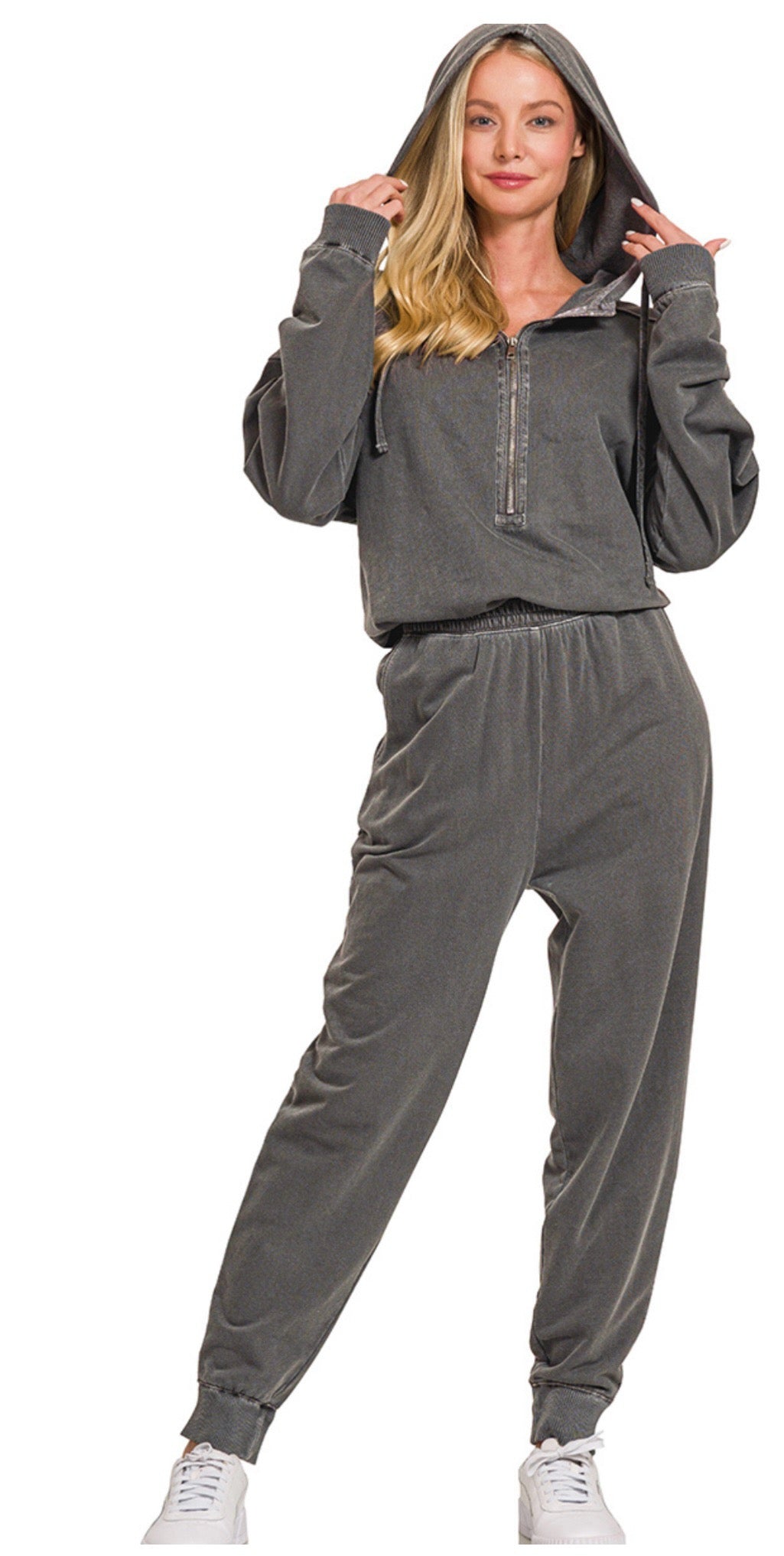 Grey One Piece Jumper Set