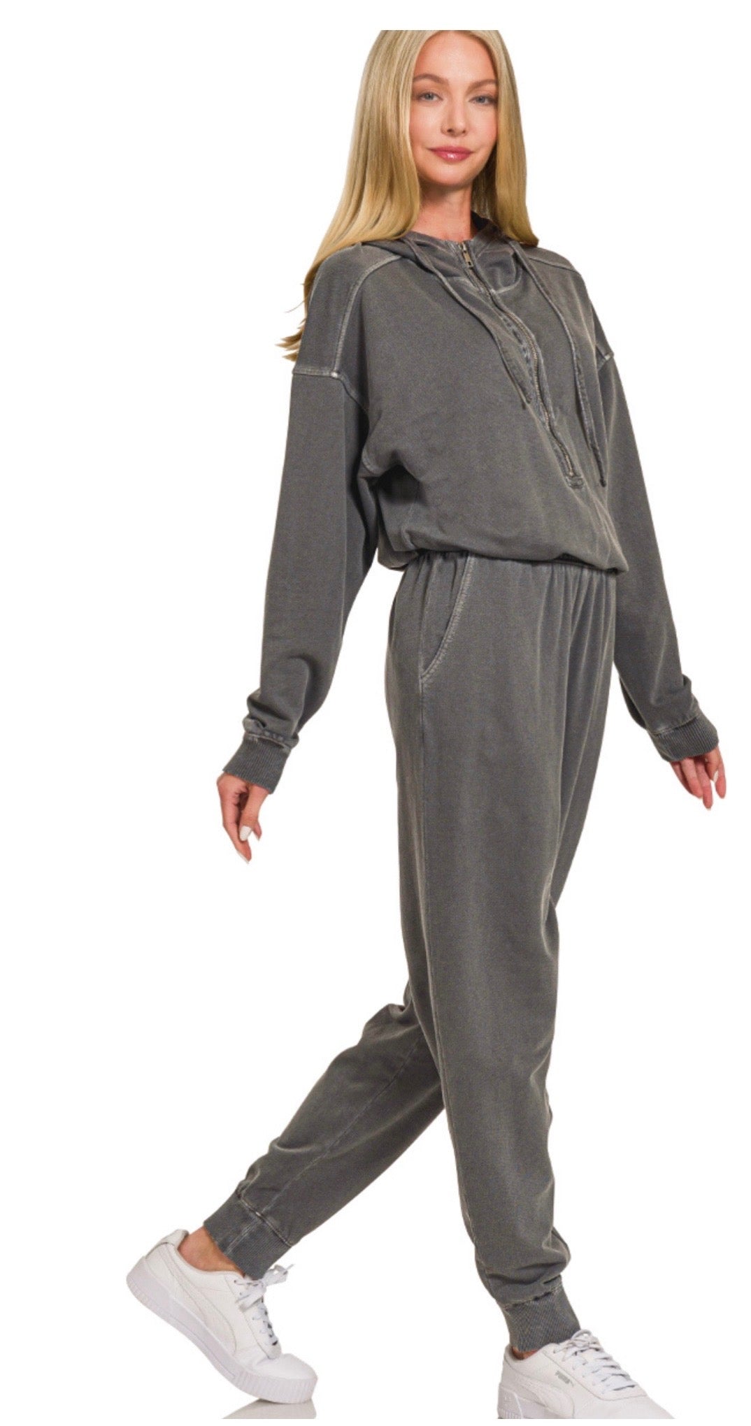 Grey One Piece Jumper Set