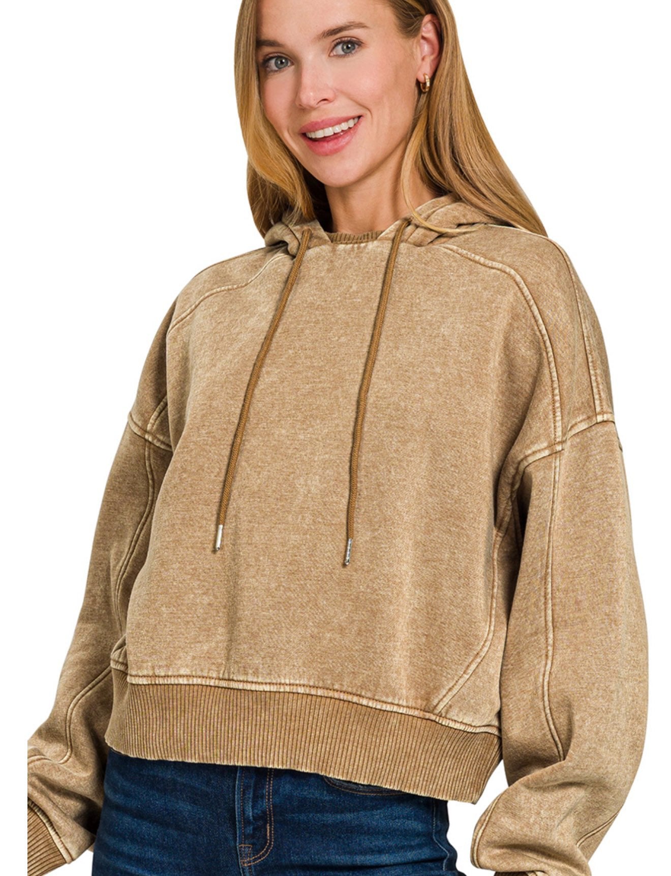Acid Wah Camel Fleece Hoodie