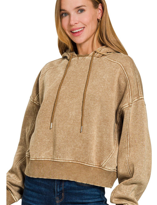 Acid Wah Camel Fleece Hoodie