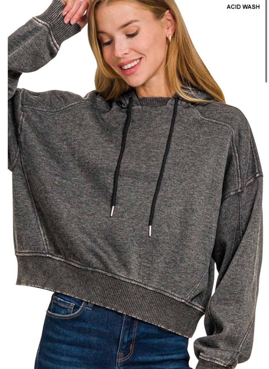 Acid Wah Grey Fleece Hoodie