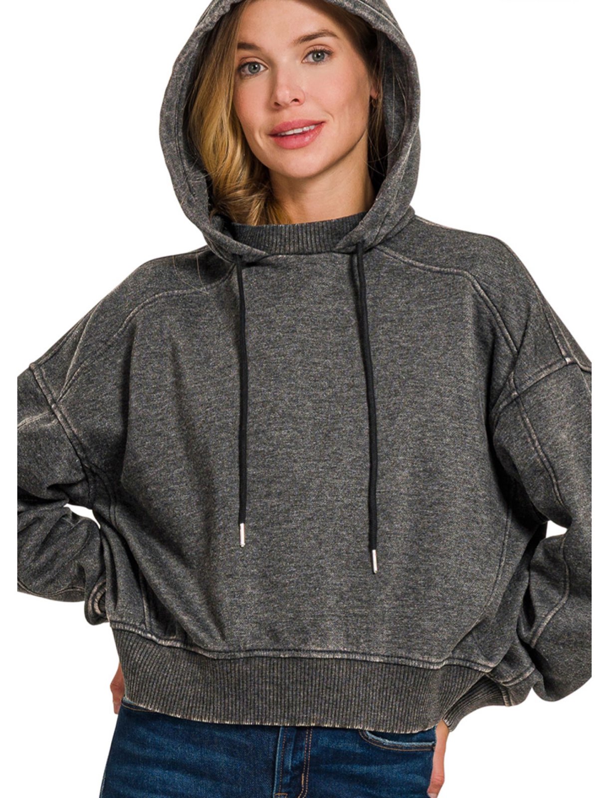 Acid Wah Grey Fleece Hoodie