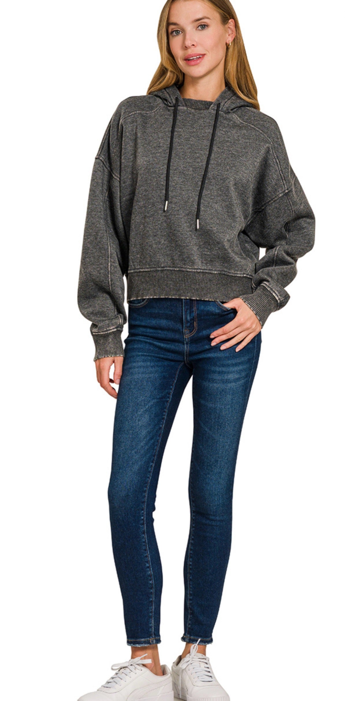 Acid Wah Grey Fleece Hoodie