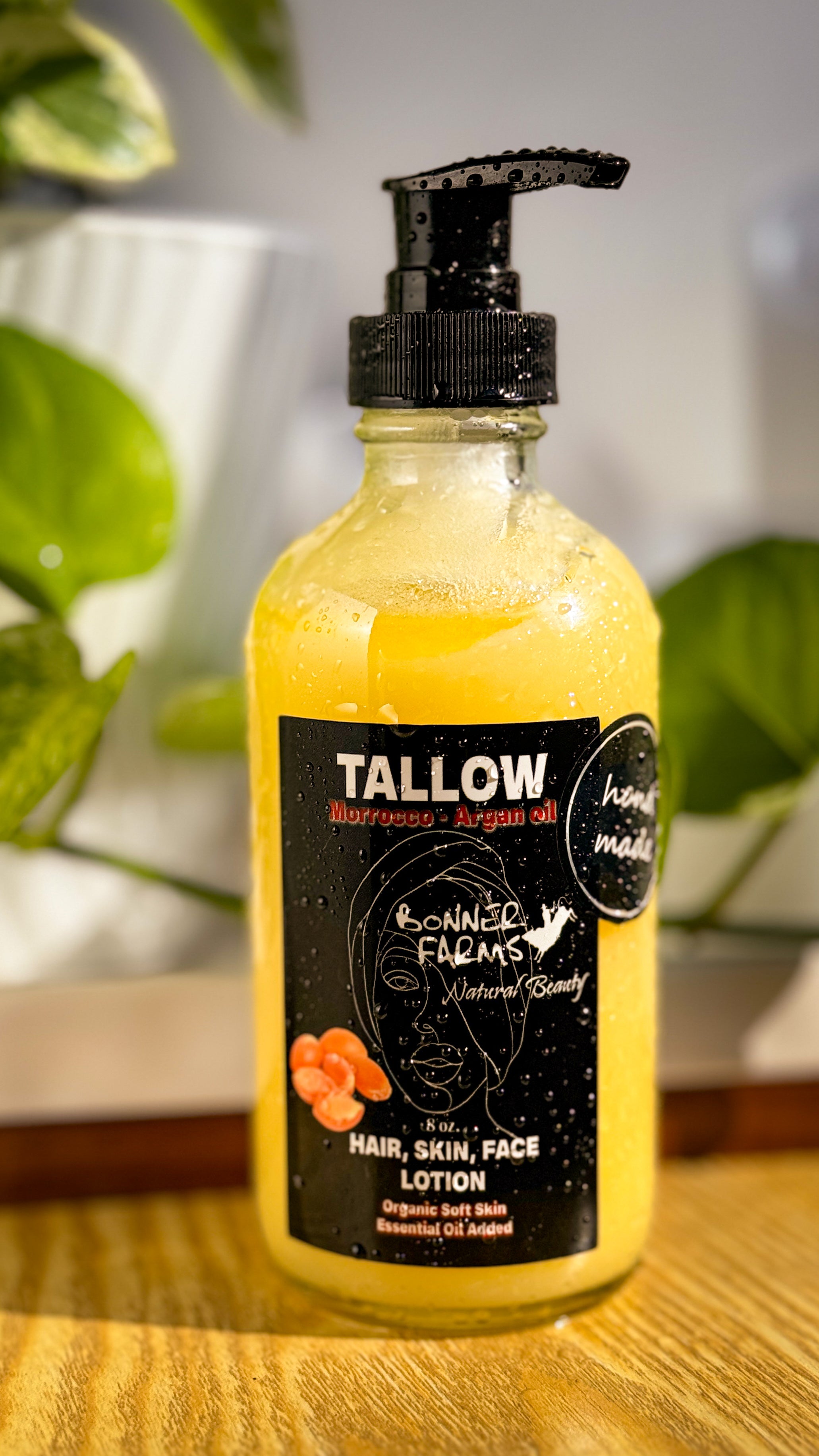 Grass-Fed Tallow and Argan Oil Lotion