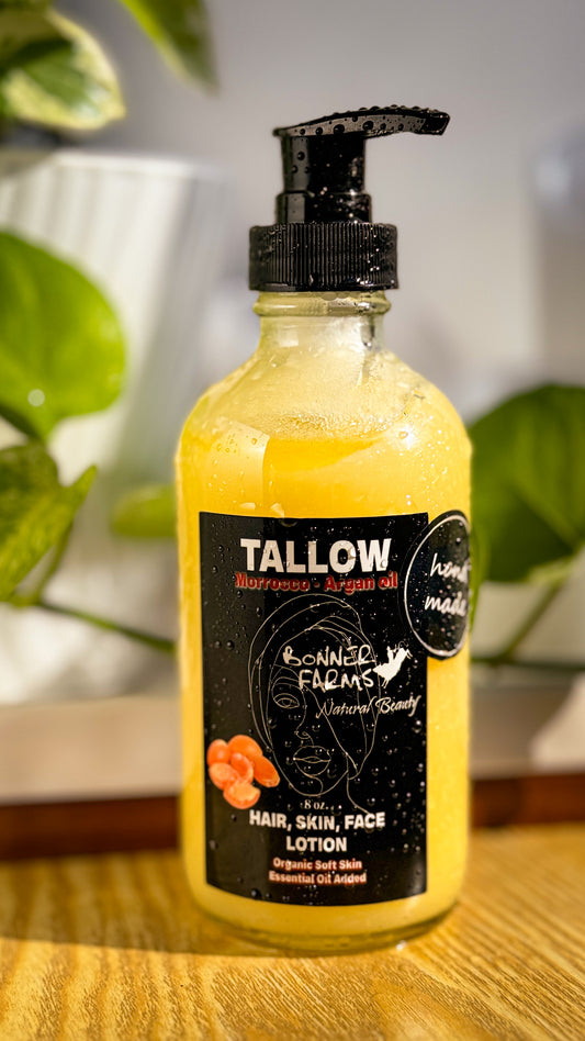 Grass-Fed Tallow and Argan Oil Lotion