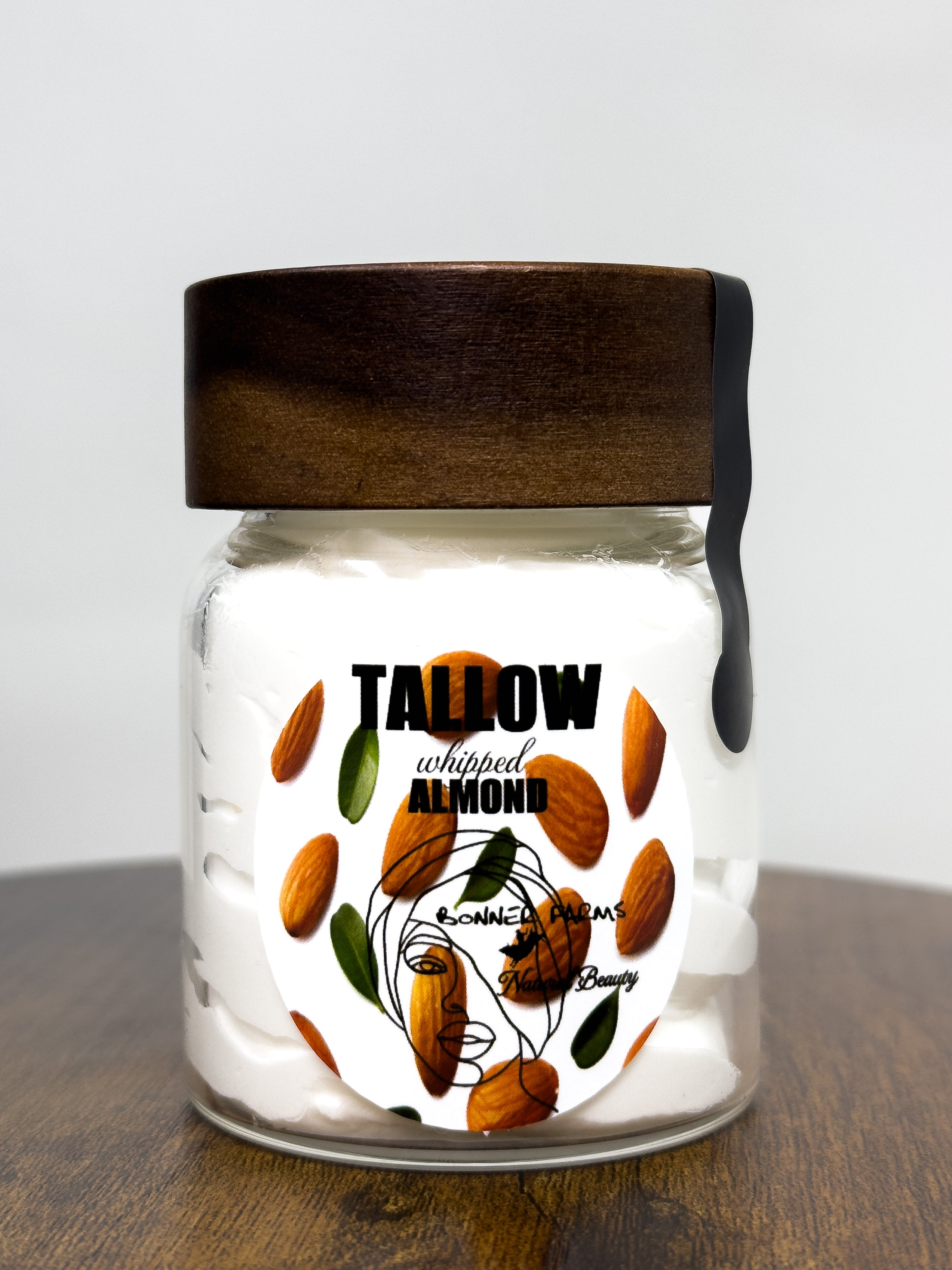 Whipped Grass-Fed Tallow Hand and Body Cream with Almond Oil