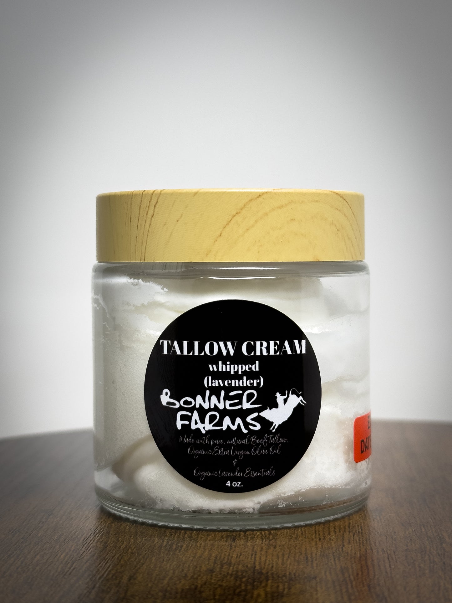 Whipped Grass-Fed Tallow Hand and Body Cream with Lavender Oil (4 oz)