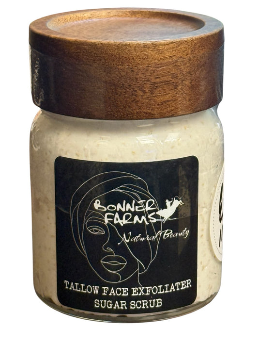 Tallow Face Exfoliator Sugar Scrub 5 Oz.