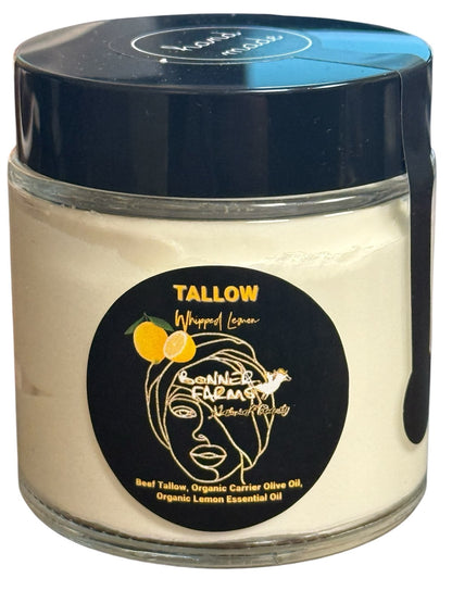 Whipped Organic Lemon Tallow Cream 4 OZ
